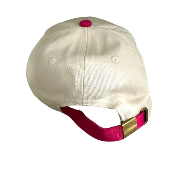 NWT White and Pink Put it on my husbands tab embroidered GRAFFIC hat - Picture 3 of 4